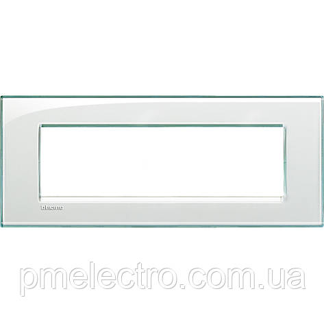 Рамка прямокутна 7-модуль, Морська вода, Legrand Bticino LivingLight, LNA4807KA, фото 1