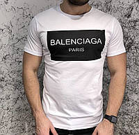 Мужская футболка Balenciaga Paris белая