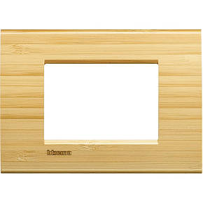 Рамка прямокутна 3-модуль, Бамбук, Legrand Bticino LivingLight, LNA4803LBA, фото 1