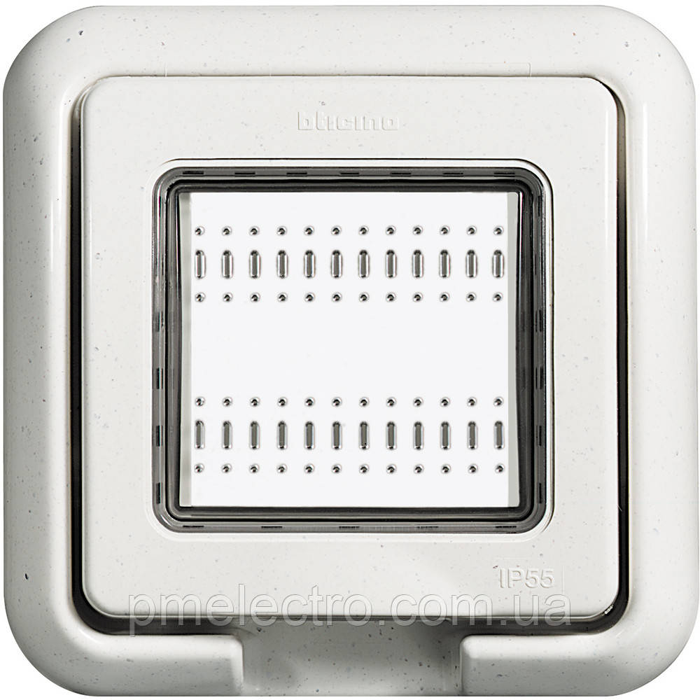 Вологозахисна кришка IP55, 2-модуля, Білий, Legrand Bticino LivingLight, IDROBOX 24602N