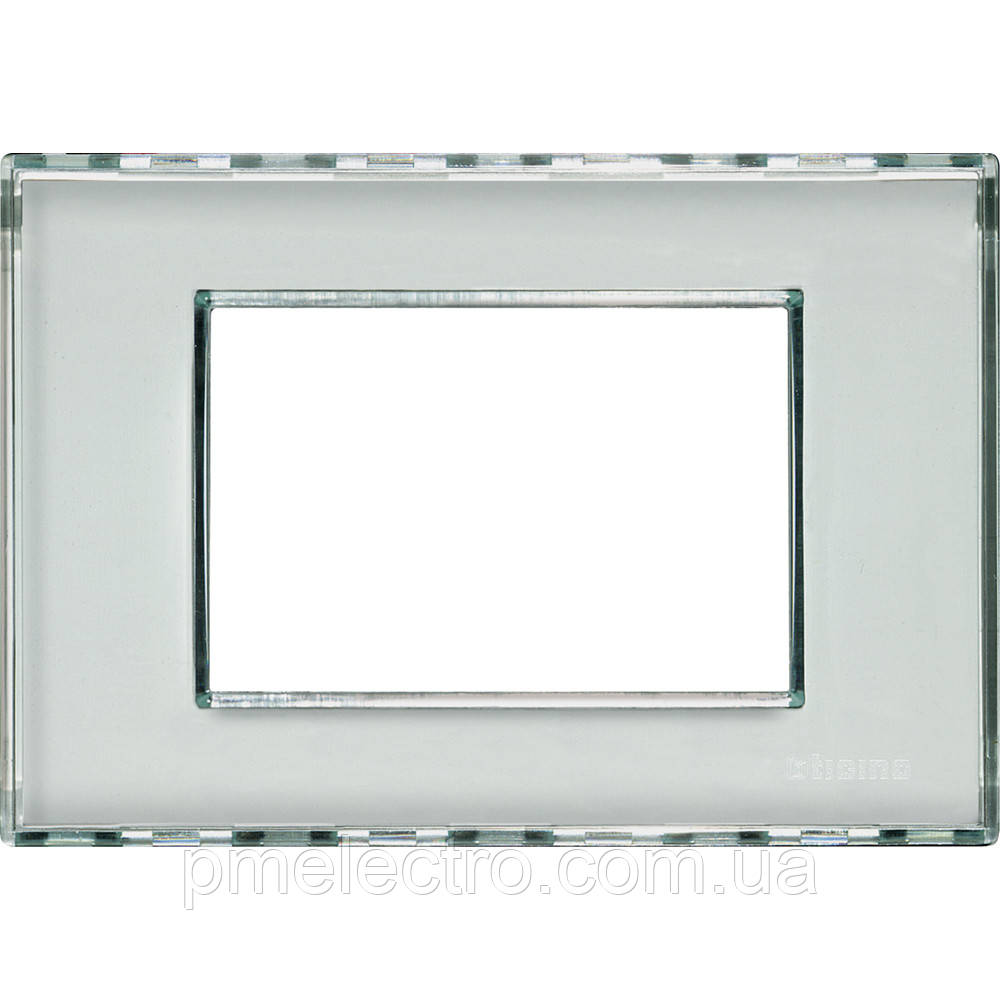 Рамка прямокутна 3-модуль, Kristall, Legrand Bticino LivingLight, LND4803KR