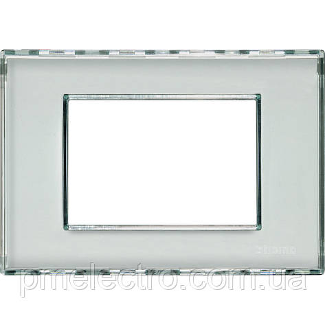 Рамка прямокутна 3-модуль, Kristall, Legrand Bticino LivingLight, LND4803KR, фото 1