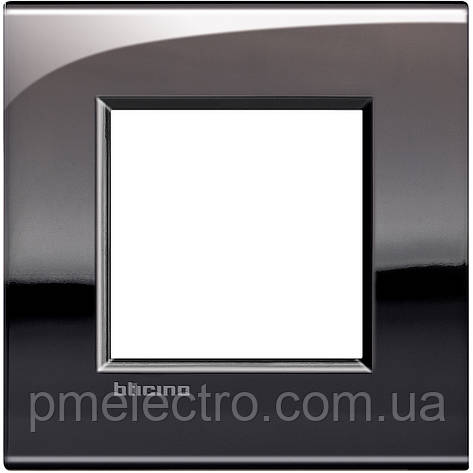 Рамка ультратонка 1-посто, Олово, Legrand Bticino LivingLight AIR, LNE4802PT, фото 1