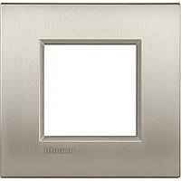 Рамка ультратонкая 1- пост, Матовый титан, Legrand Bticino LivingLight AIR, LNE4802TIS