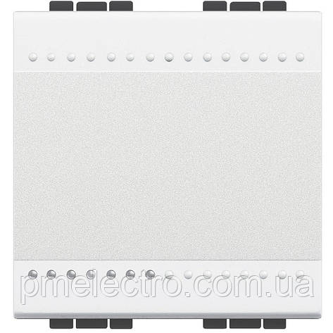 Перемикач проміжний, 2 модулі, Білий, Legrand Bticino LivingLight, N4004M2N, фото 1