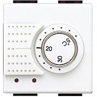 Электронный комнатный термостат, 2А, 250В, 2 модуля, Белый, Legrand Bticino LivingLight, N4441