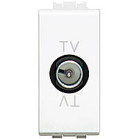 Розетка TV оконечная, 1 модуль, Белый, Legrand Bticino LivingLight, N4202D