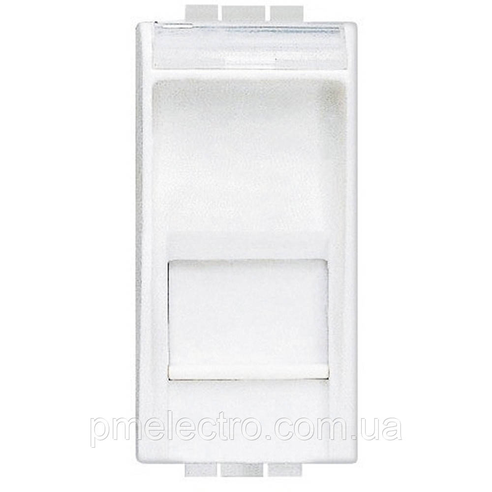 Роз'єм комп'ютерної розетки, RJ 45 UTP кат5E, 1 модуль, Білий, Legrand Bticino LivingLight, N4279C5E