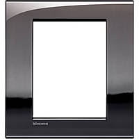 Рамка ультратонкая 3+3- модуля, Олово, Legrand Bticino LivingLight AIR, LNC4826PT