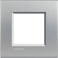Прямокутна Рамка 1 - пост, Алюміній, Legrand Bticino LivingLight, LNA4802TE