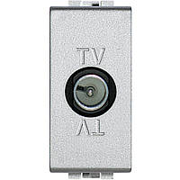 Розетка TV віконна, 1 модуль, Алюміній, Legrand Bticino LivingLight, NT4202D