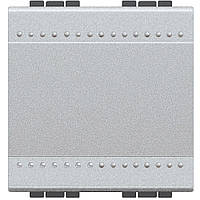 Перемикач проміжний, 2 модулі, Алюміній, Legrand Bticino LivingLight, NT4004M2N