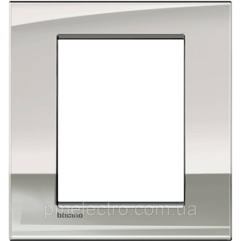 Рамка ультратонка 3+3-модуль, Паладій, Legrand Bticino LivingLight AIR, LNC4826PL