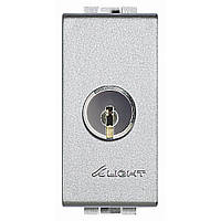 Вимикач із ключем, 2P, 16 А, 250 В, Алюміній, Legrand Bticino LivingLight, NT4012