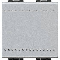 Вимикач із гвинтовими клемами, 2 модулі, алюміній, Legrand Bticino LivingLight, NT4001M2N