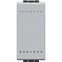 Перемикач на два напрями, 1 модуль, Алюміній, Legrand Bticino LivingLight, NT4003N