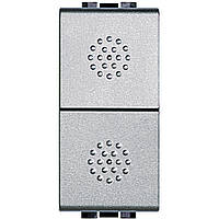 Вимикач Axial з автоматичними клемах 1 модуль, Алюміній, Legrand Bticino LivingLight NT4051AN