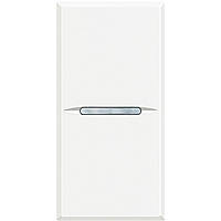 Перемикач на два напрями Axial, 1 модуль, Білий, Legrand Bticino Axolute, HD4003N