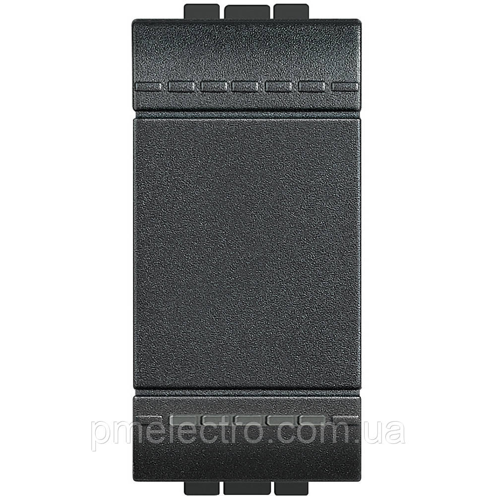 Перемикач на два напрями, 1 модуль, Антрацит, Legrand Bticino LivingLight, L4003N