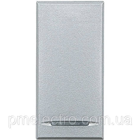 Кнопка з гвинтовими клемами, 1 модуль, Алюміній, Legrand Bticino Axolute, HC4055, фото 1