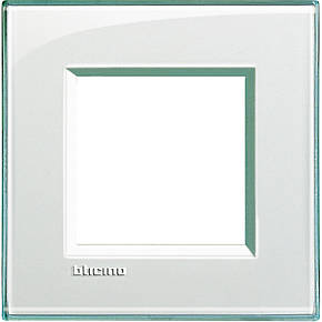 Прямокутна Рамка 1 - пост, Морська вода, Legrand Bticino LivingLight, LNA4802KA, фото 1