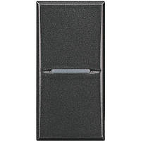 Перемикач на два напрями Axia, 1 модуль, Антрацит, Legrand Bticino Axolute, HS4003N