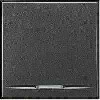 Вимикач з автоматичними клемами, 2 модулі, Антрацит, Legrand Bticino Axolute, HS4051M2A