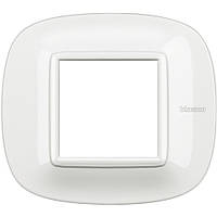 Рамка овальна 2 — модуля, Білий, Legrand Bticino Axolute, HB4802HD
