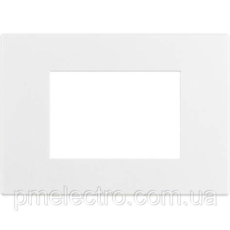 Рамка ультратонка 3 — модуля, Матовий білий, Legrand Bticino Axolute AIR, HW4803AW, фото 1