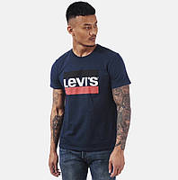 Мужская футболка Levi s темно синяя