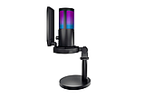 Мікрофон настільний HATOR Signify RGB (HTA-510) USB чорний новий, фото 3