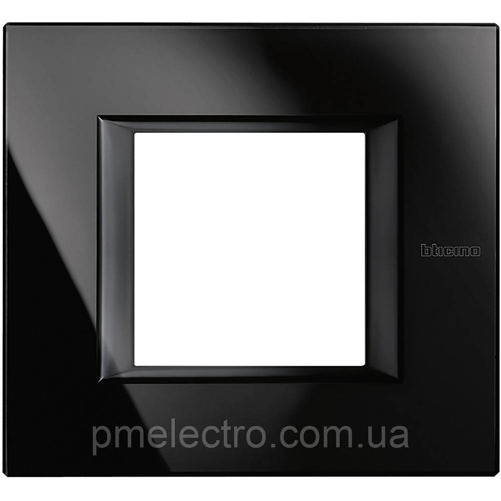 Рамка прямокутна 2 — модуля, Nighter, Legrand Bticino Axolute, HA4802VNB