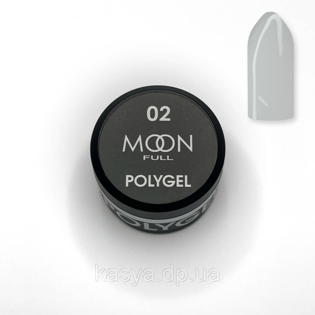 MOON FULL POLY GEL №02, 15 мл молочно-білий