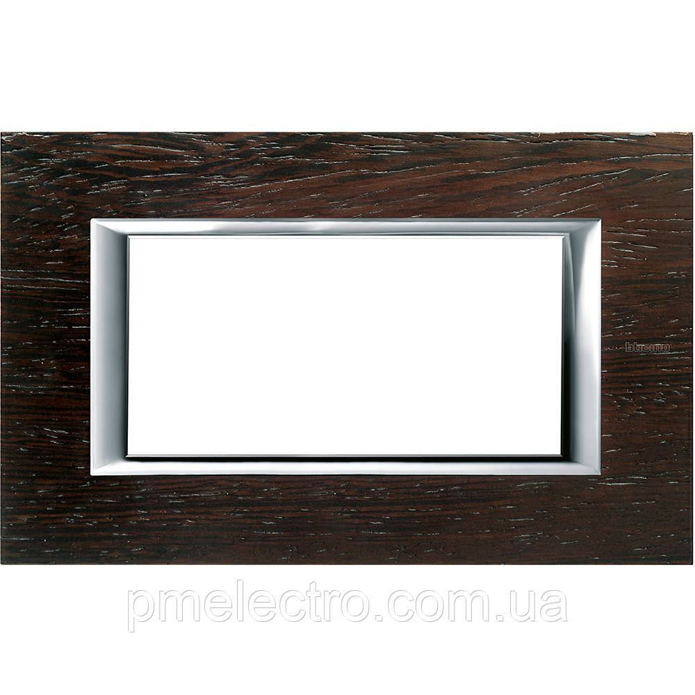 Рамка прямокутна 4 — модуля, Венге, Legrand Bticino Axolute, HA4804LWE