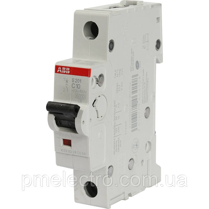 Автоматичний вимикач S201-C25 1Р 25А C 6kA ABB 2CDS251001R0254