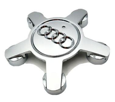 Ковпак (заглушка) зірка на литий диск AUDI (Ауді) 135 мм Сріблястий (4F0601165N)