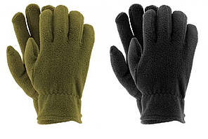 Флісові рукавички, зимові теплі рукавиці, утеплені на флісі олива, фото 2
