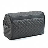 Саквояж-органайзер у багажник 400х340х250 мм чорний ромб, фото 2