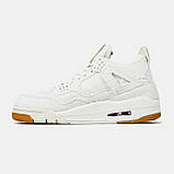 Баскетбольні кросівки Air Jordan 4 Levi's 'White Denim', фото 5