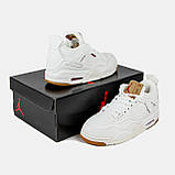 Баскетбольні кросівки Air Jordan 4 Levi's 'White Denim', фото 9