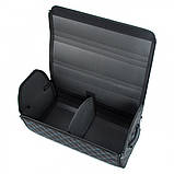 Саквояж-органайзер у багажник 500х340х250 мм синій ромб, фото 3