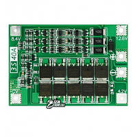 Контроллер заряда-разряда 3-х 3s Li-Ion аккумуляторов 40А BMS модуль Balance