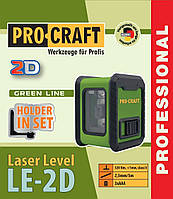 Лазерний рівень PRO-CRAFT LE-2D GREEN LINE магнітний тримач