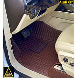 Килимки на Audi Q7 оригінальні 3D з екошкіри (2005-2015) Аудіо Ку7 Тюнінг, фото 6
