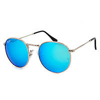 Солнцезащитные очки Ray Ban 3447 серебро бирюза RB 3447-01 TH, код: 6842170