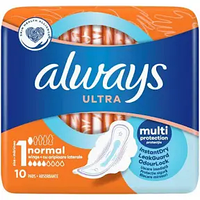 Гігієнічні прокладки для критичних днів Always Ultra Normal, розмір 1, 10 шт