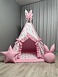 Вігвам для дітей Балерина Повний комплект, вігвам для дівчинки, дитячий вігвам, дитяча палатка, дитячий намет, фото 6