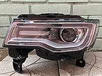Фара левая для Jeep Grand Cherokee 2013- (Depo) ХРОМ. XENON + LED EUR
