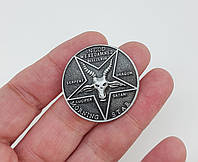 Монета сувенірна "Люцифер" (54) колір — античне срібло арт. 04108