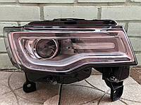 Фара правая для Jeep Grand Cherokee 2013- (Depo) ХРОМ. XENON + LED EUR